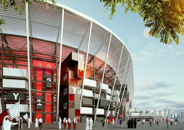 Le Qatar va construire un stade fait de conteneurs de transport !