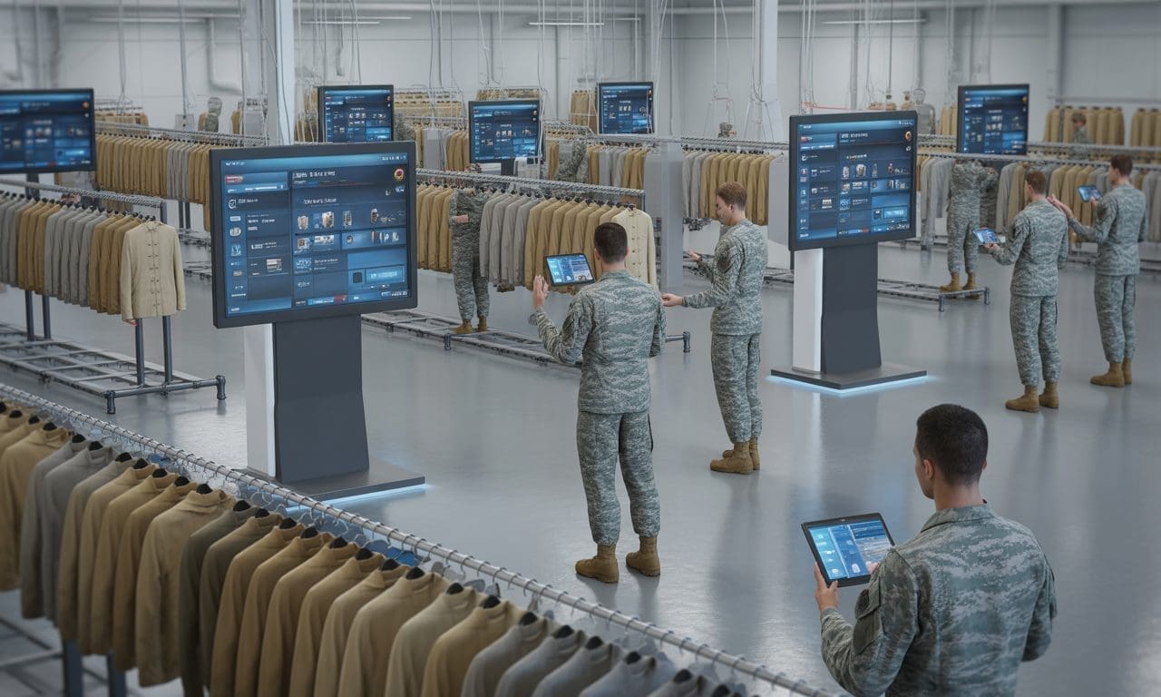 découvrez comment la numérisation révolutionne la distribution des tenues militaires et optimise la logistique du commissariat grâce à l'e‑habillement.