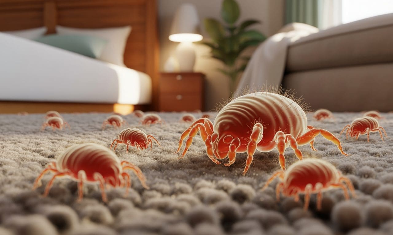 Mites de poussière comment les repérer chez vous