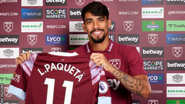 Le nouveau West Ham signe Lucas Paqueta