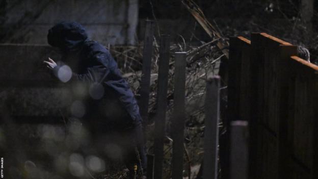 David Beckham escaladant un fencg