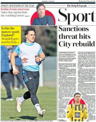 La section sportive du Daily Telegraph