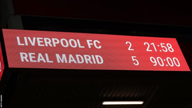 Liverpool battu 5-2 par le Real Madrid