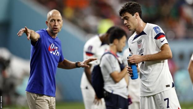 Gregg Berhalter et Gio Reyna