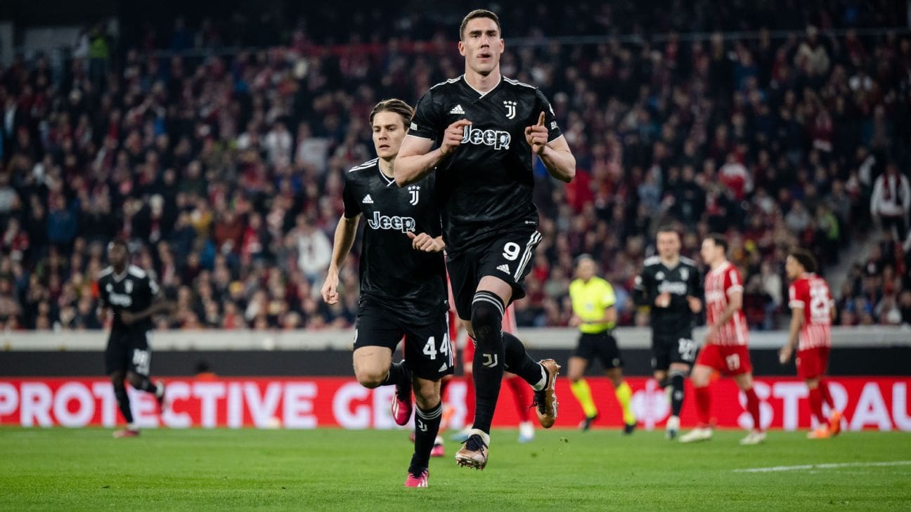 Vlahovic termine « rapidement », la Juventus bat Fribourg et est assurée en quarts de finale de la Ligue Europa