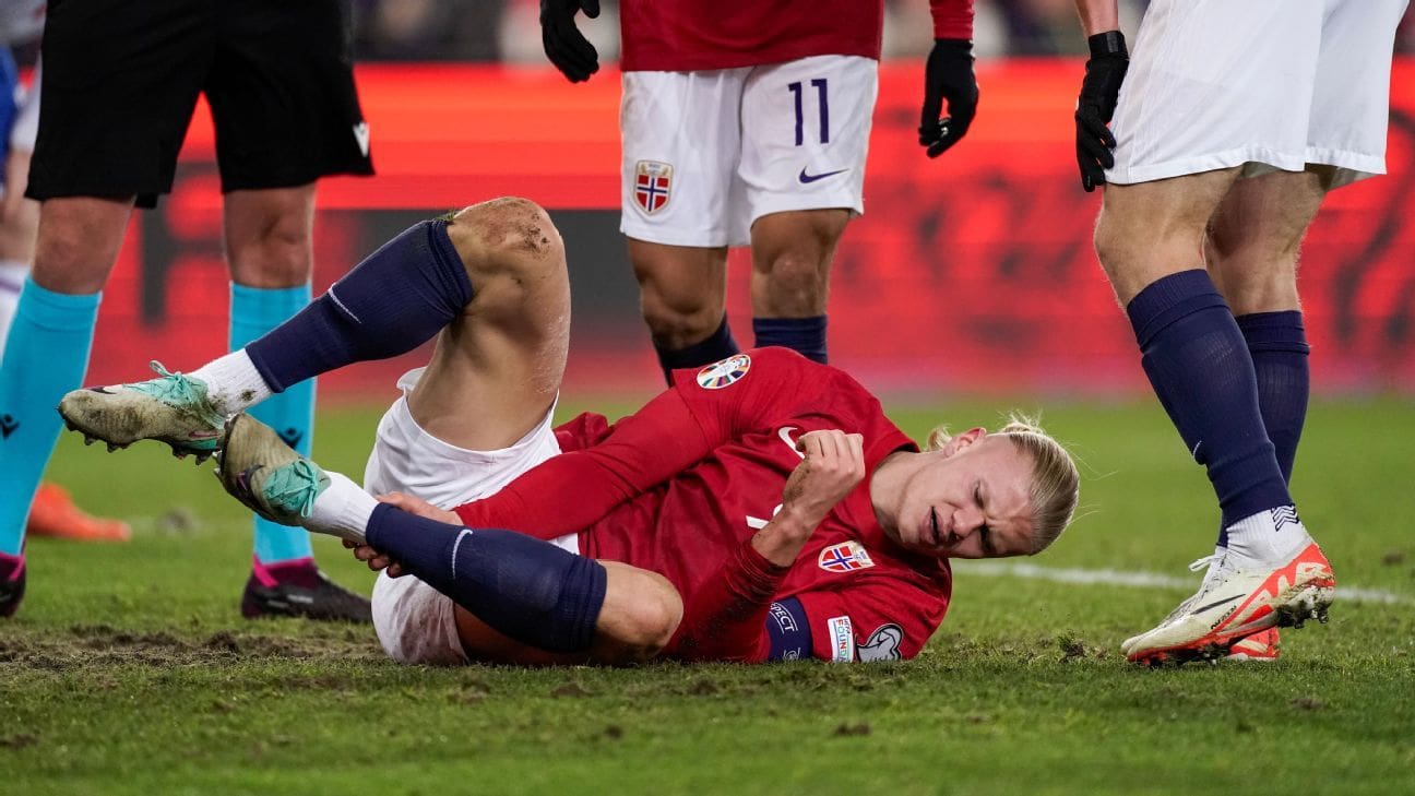 Les blessures qui font « souffrir » Haaland de manière récurrente reviennent hanter la star ;  comprendre
