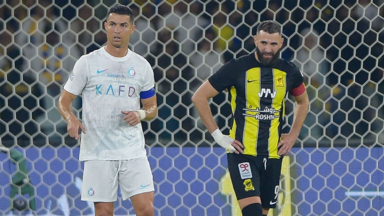 Cristiano Ronaldo prend le dessus sur Benzema, marque deux fois et mène le retour d&rsquo;Al Nassr dans un classique de la Ligue saoudienne