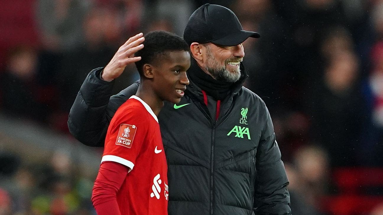 Qui est Trey Nyoni, le joyau de Liverpool âgé de 16 ans qui a battu un record en FA Cup et a été au centre d&rsquo;un litige pour être un renfort