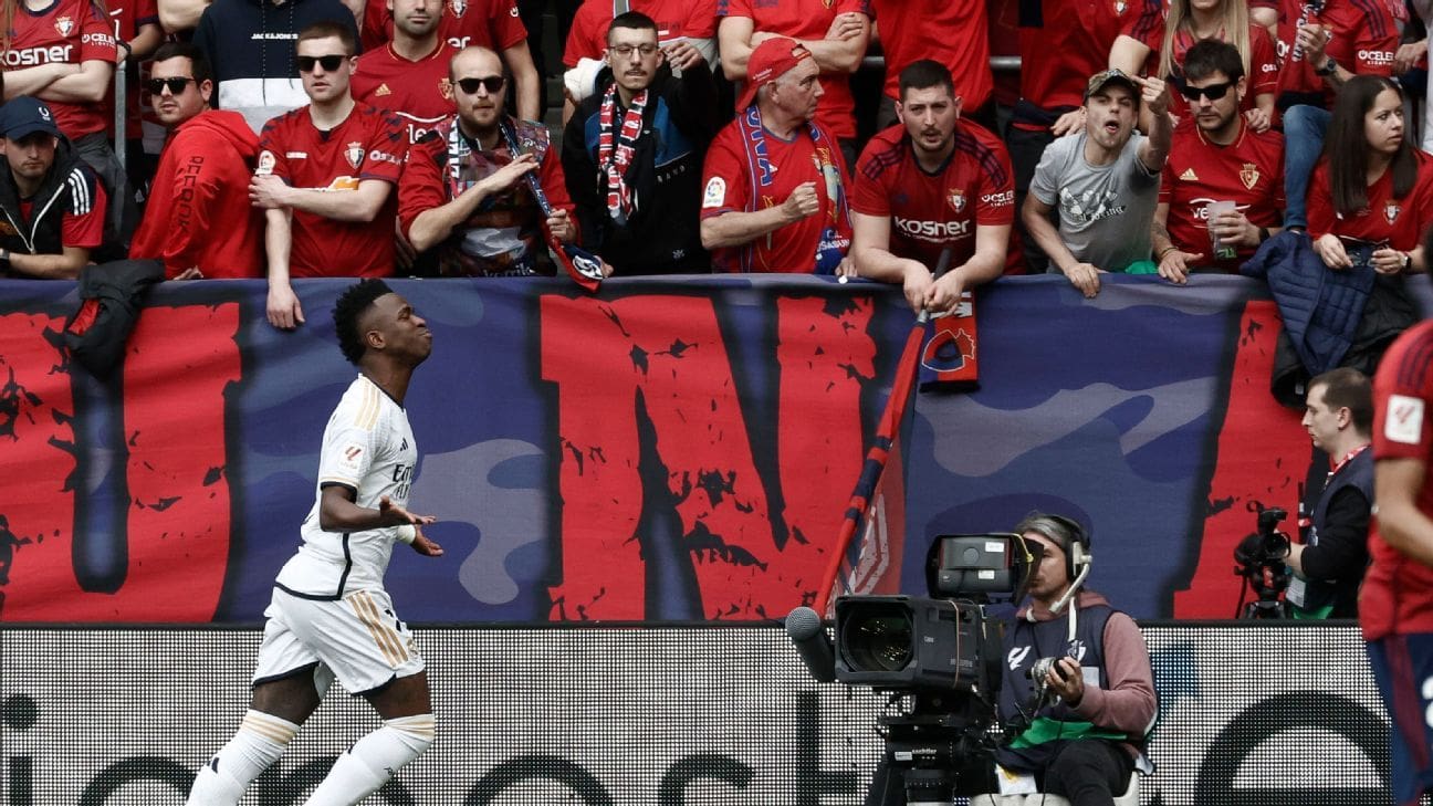 Osasuna riposte au Real Madrid et nie les chants racistes contre Vinicius Jr. : « Nous ne tolérerons pas les erreurs »