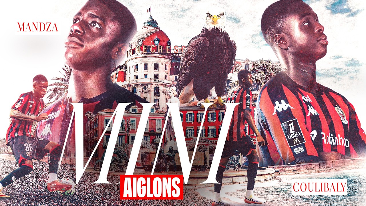Joueurs de l'OGC Nice en match de Ligue 1 à l'Allianz Riviera